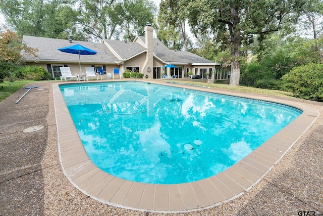 view of pool