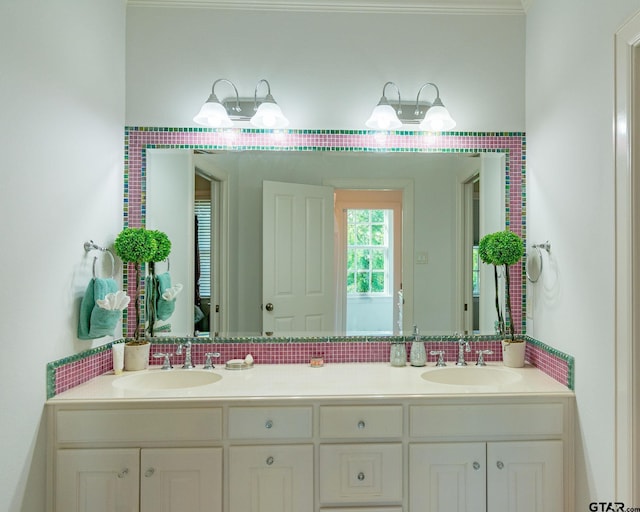 bathroom featuring vanity