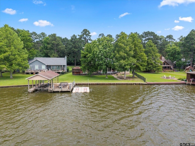 89 Eagle Cv, Mount Vernon, TX 75457 - dock with a water view and boat lift
