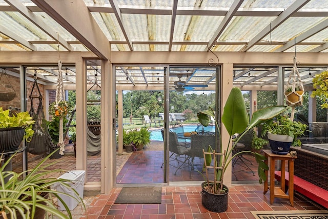 view of sunroom / solarium