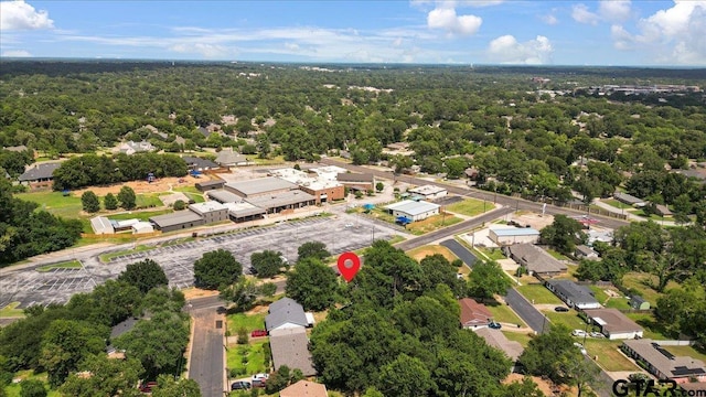 3121 S Robertson Ave, Tyler, TX 75701 - aerial perspective of suburban area featuring a heavily wooded area