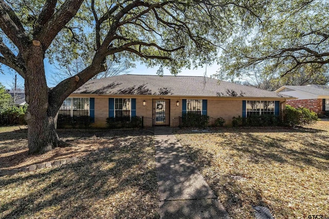 view of ranch-style home