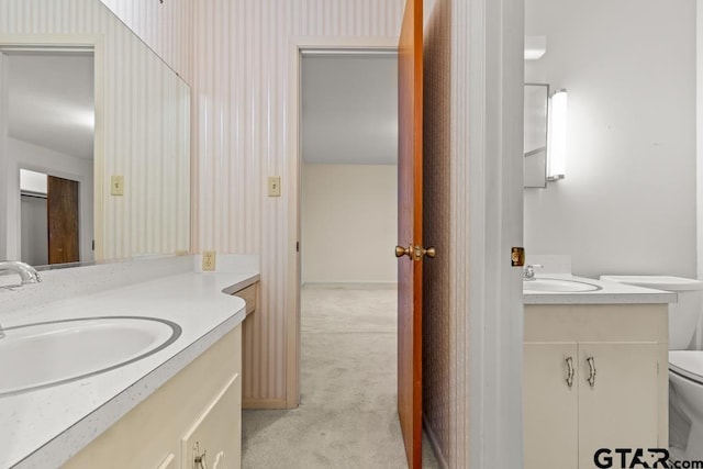 901 Dogwood St, Gilmer, TX 75644 - bathroom with vanity and toilet