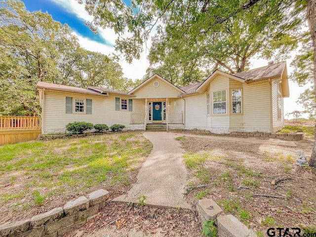 view of front of home