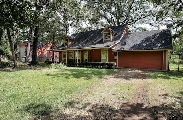 811 Janis, Bullard, TX 75757 - new england style home featuring an attached garage, dirt driveway, and a shingled roof