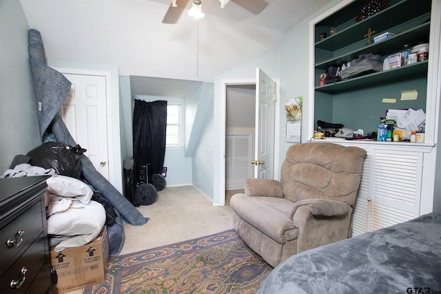 811 Janis, Bullard, TX 75757 - carpeted bedroom with ceiling fan and lofted ceiling