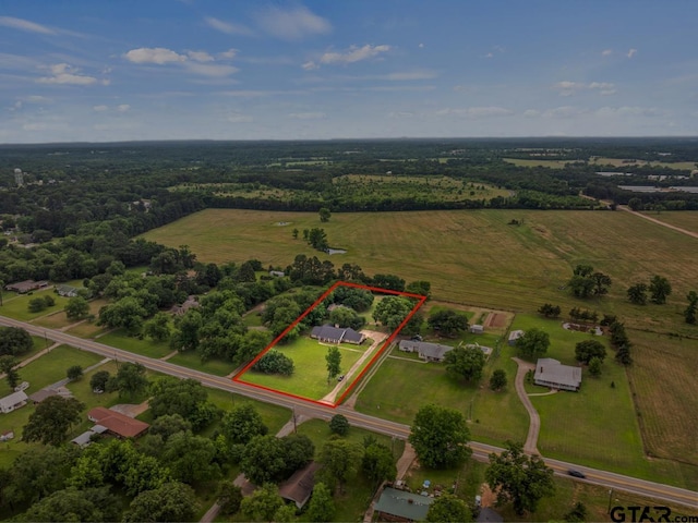 1108 Quitman, Pittsburg, TX 75686 - view of rural area with property parcel outlined