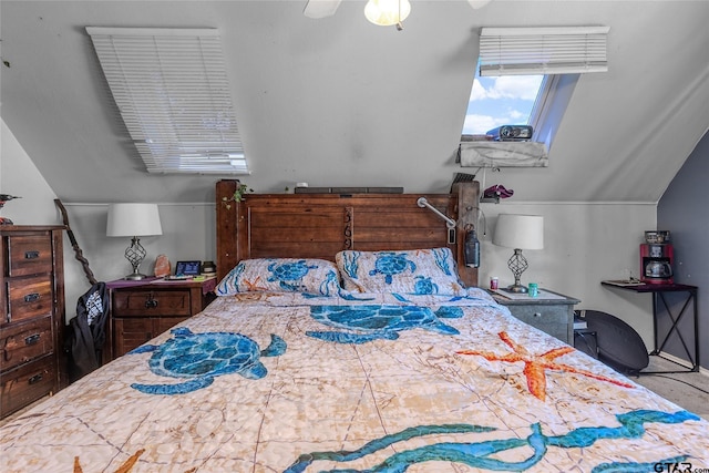 1304 Azalea Dr, Sulphur Springs, TX 75482 - bedroom featuring vaulted ceiling and a ceiling fan