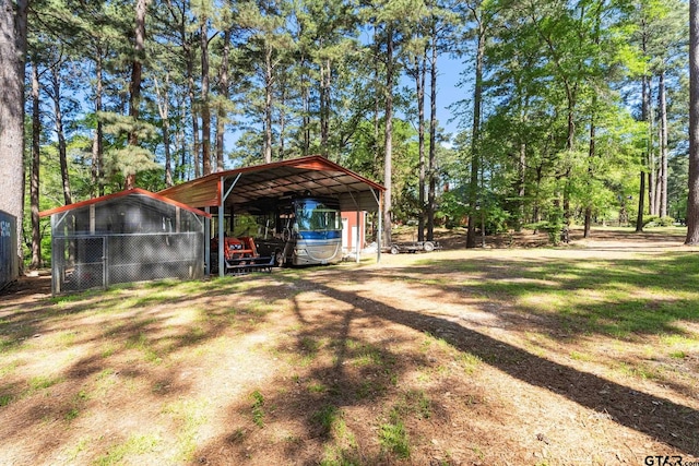 19132 Falls Creek Dr, Flint, TX 75762 - view of yard featuring a carport