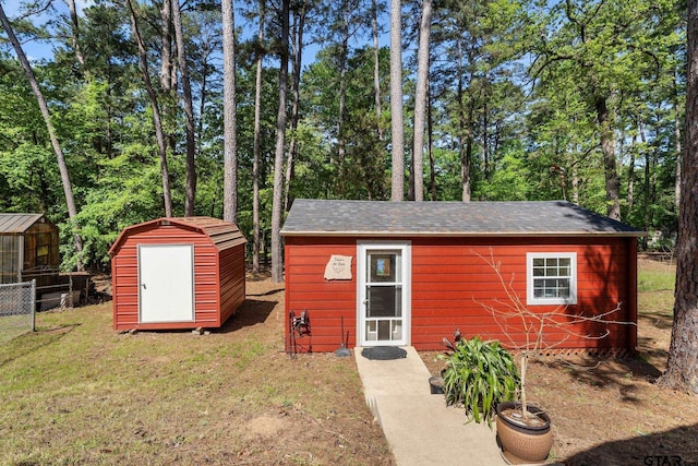 19132 Falls Creek Dr, Flint, TX 75762 - view of shed with fence