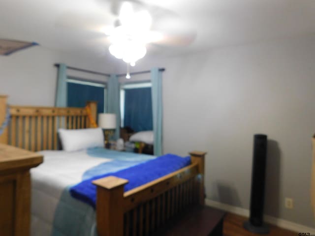 bedroom with baseboards