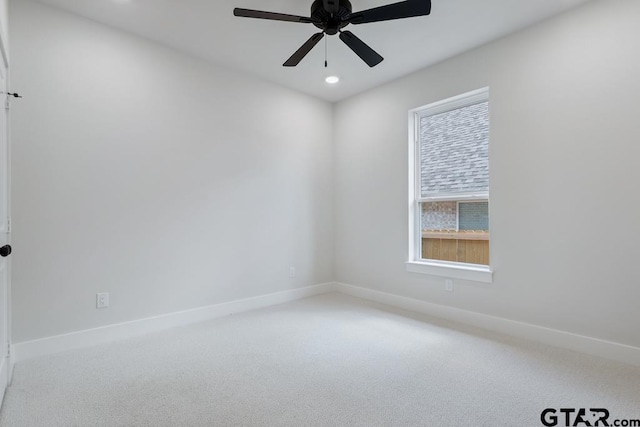 7130 Alexander Dr, Tyler, TX 75707 - carpeted spare room with ceiling fan and recessed lighting