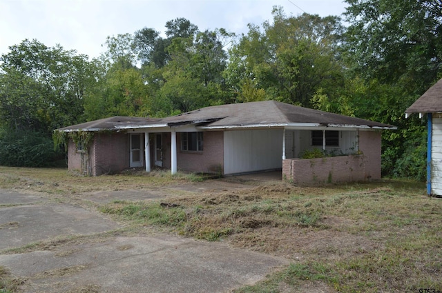 view of ranch-style house