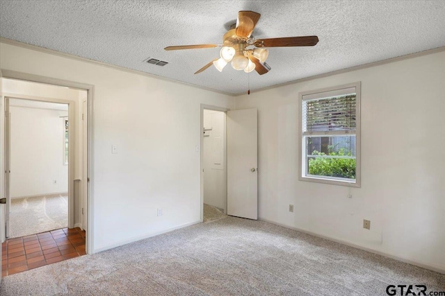 2278 Fm 1799, Mineola, TX 75773 - empty room with carpet, a ceiling fan, and a textured ceiling