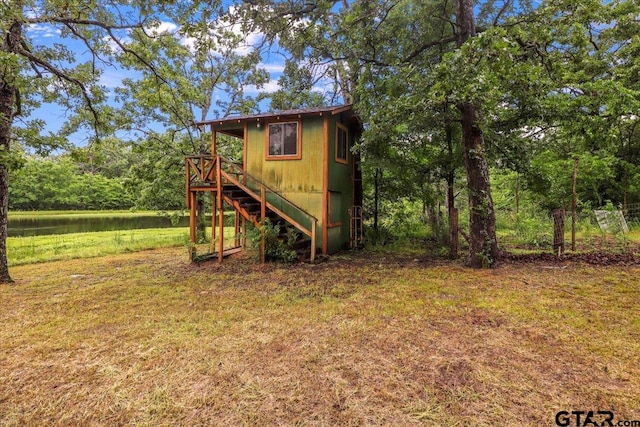 2278 Fm 1799, Mineola, TX 75773 - view of outdoor structure with stairway and a water view