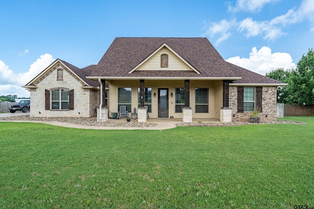 275 Babatwa Ln, Bullard, TX 75757 - view of front of property featuring a shingled roof, stone siding, and covered porch