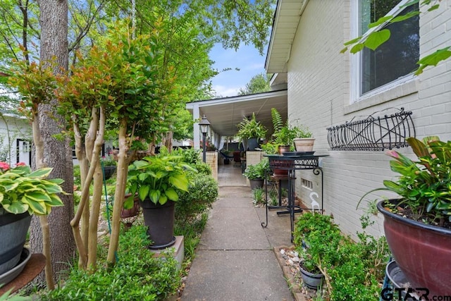 exterior space with a patio