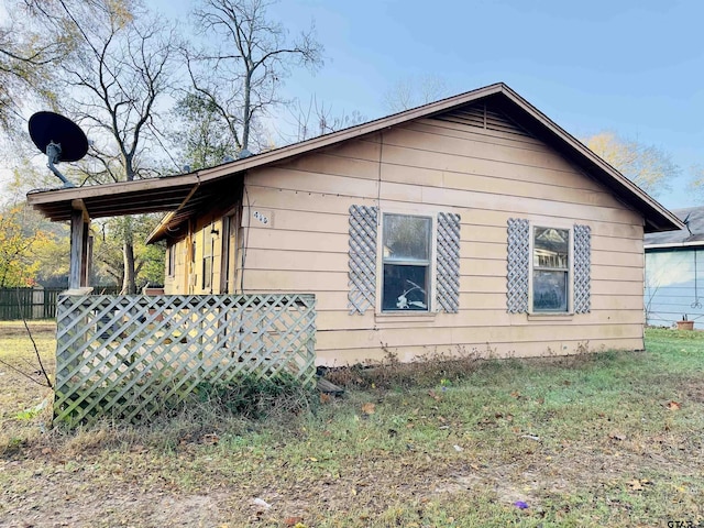 view of side of property