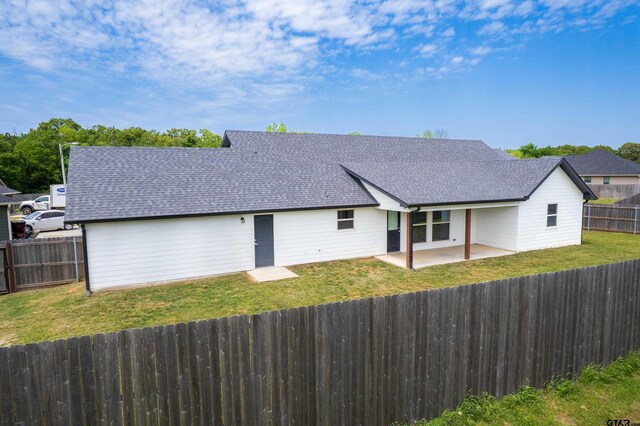 107 Oliver Wendell Ct, Mount Vernon, TX 75457 - view of home's exterior with roof with shingles and a patio