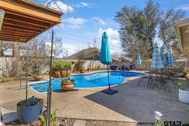 view of pool with a patio area