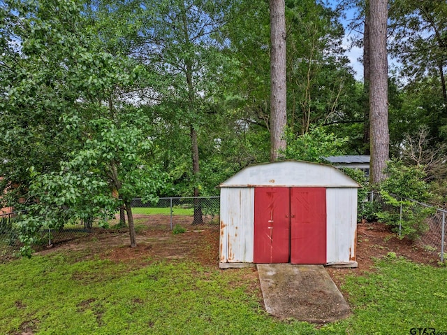 306 Dellwood Dr, Mount Pleasant, TX 75455 - view of shed featuring a fenced backyard