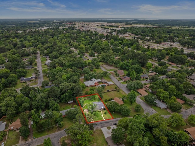 306 Dellwood Dr, Mount Pleasant, TX 75455 - aerial view of property's location featuring property parcel outlined