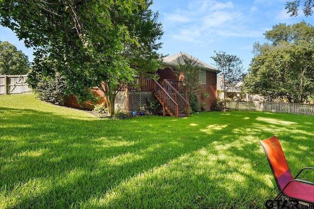 502 Northcreek Dr, Chandler, TX 75758 - view of yard featuring stairway