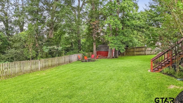 502 Northcreek Dr, Chandler, TX 75758 - view of yard with stairs
