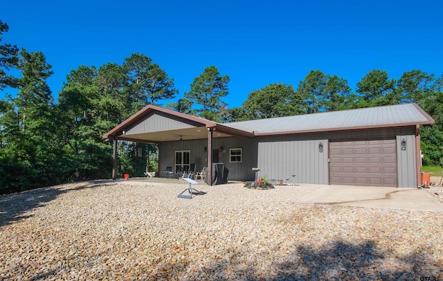 5000 Fm 315 S, Chandler, TX 75758 - view of front of home featuring an attached garage and concrete driveway