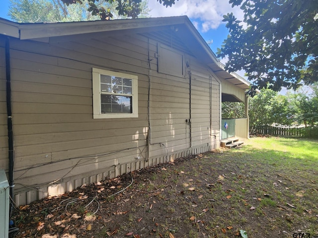 view of home's exterior