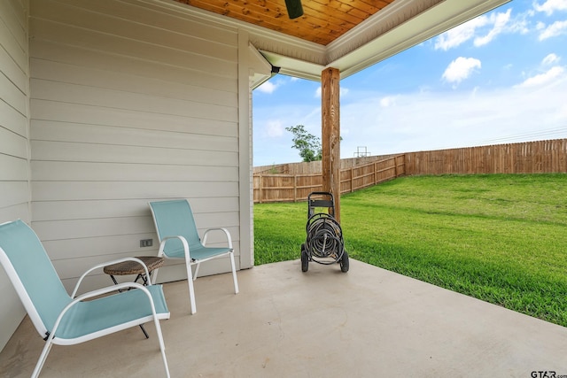 137 Sides Blvd, Bullard, TX 75757 - view of patio featuring a ceiling fan