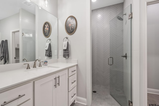 137 Sides Blvd, Bullard, TX 75757 - full bath with a shower stall, vanity, and baseboards