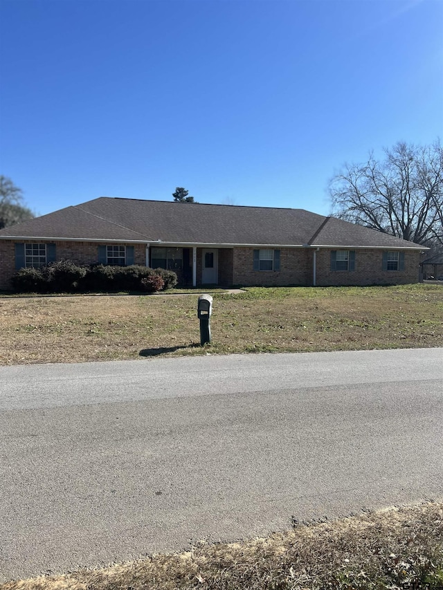 view of single story home