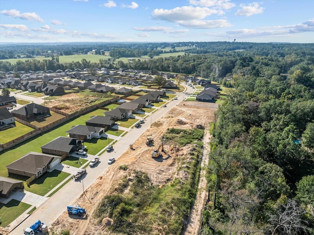 aerial view featuring a residential view