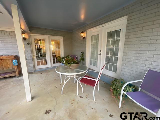 view of patio / terrace with french doors