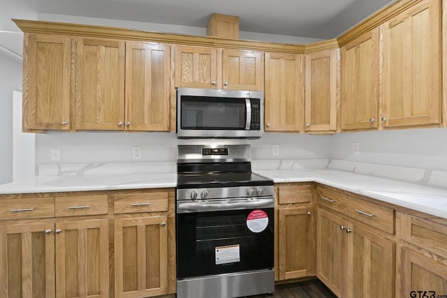 kitchen with stainless steel appliances