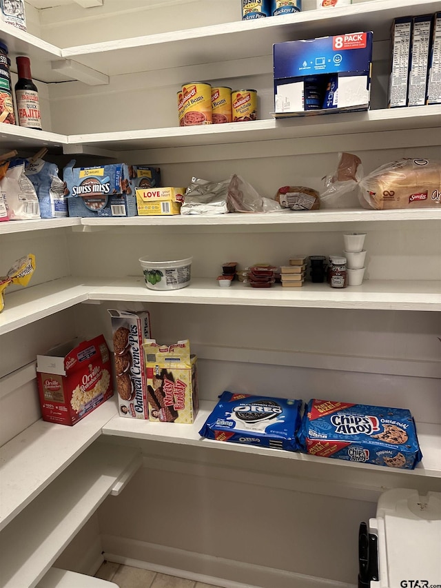 view of pantry