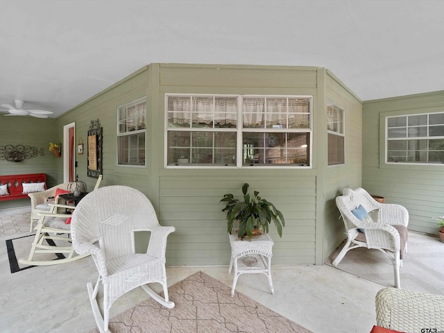 184 Shiprock Path, Holly Lake Ranch, TX 75765 - view of patio with ceiling fan