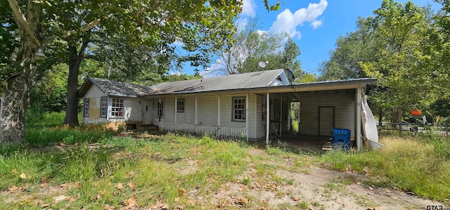 view of back of property