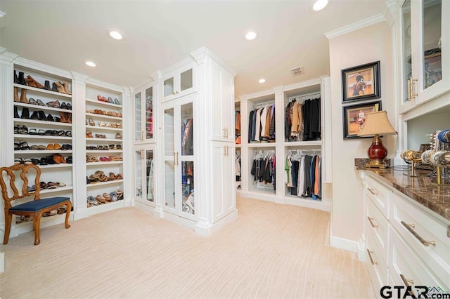 273 Fm 2276, Kilgore, TX 75662 - spacious closet with light carpet and visible vents