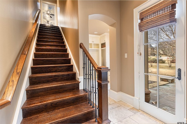 view of staircase