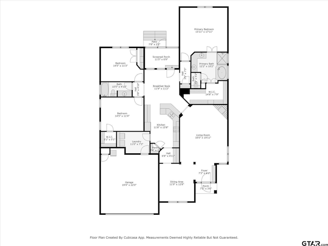 3109 Granbury Ct, Tyler, TX 75707 - view of property floor plan
