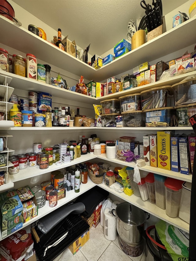 view of pantry