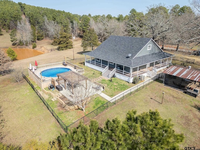 birds eye view of property