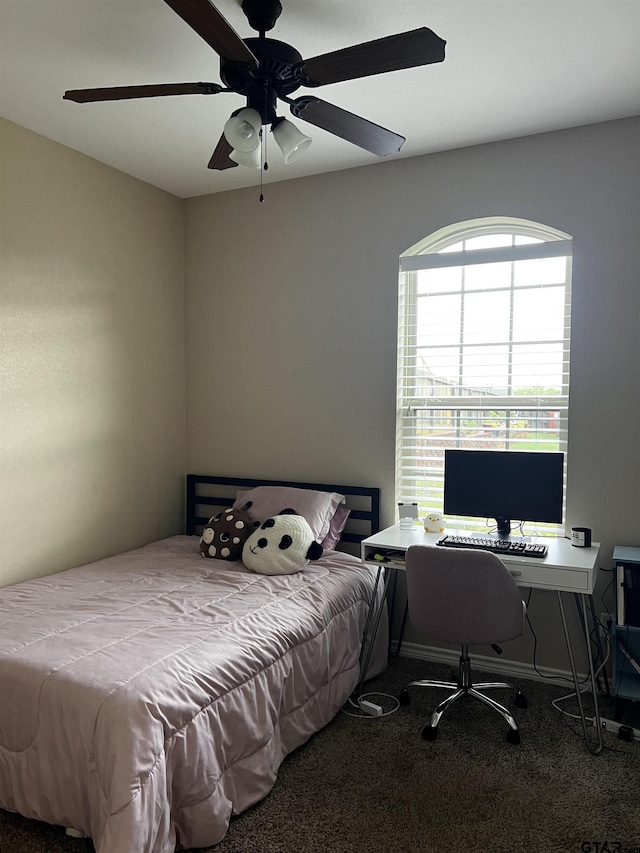 112 Letha Ct, Tyler, TX 75702 - bedroom with carpet floors and ceiling fan