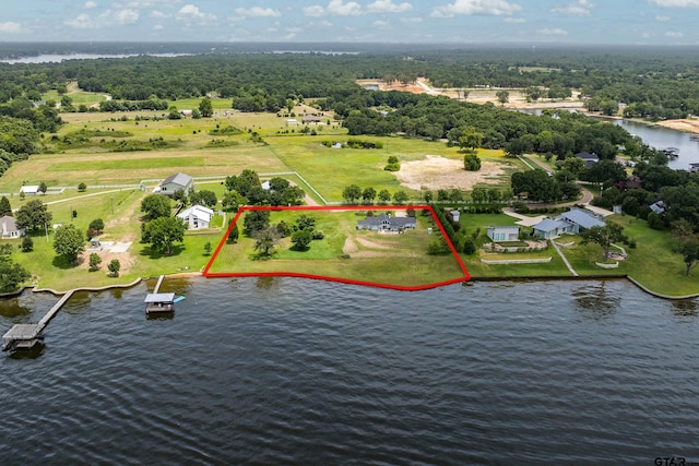 15541 Precidio Cir, Malakoff, TX 75148 - view of property location featuring a nearby body of water and property boundaries highlighted