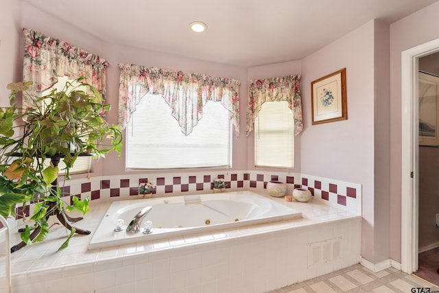 15541 Precidio Cir, Malakoff, TX 75148 - bathroom with a tub with jets and recessed lighting