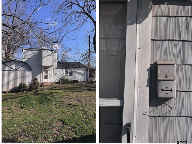 view of home's exterior featuring a yard