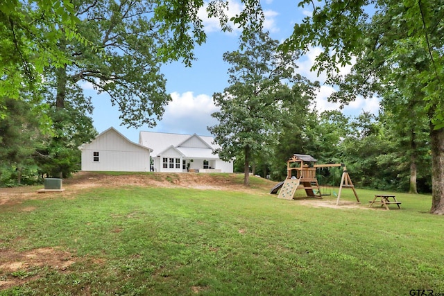 22302 County Road 422, Lindale, TX 75771 - view of grassy yard with a playground