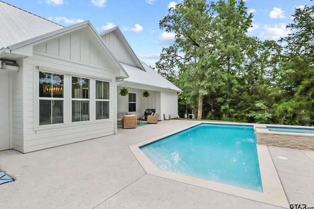 22302 County Road 422, Lindale, TX 75771 - view of pool featuring a patio and a pool with connected hot tub